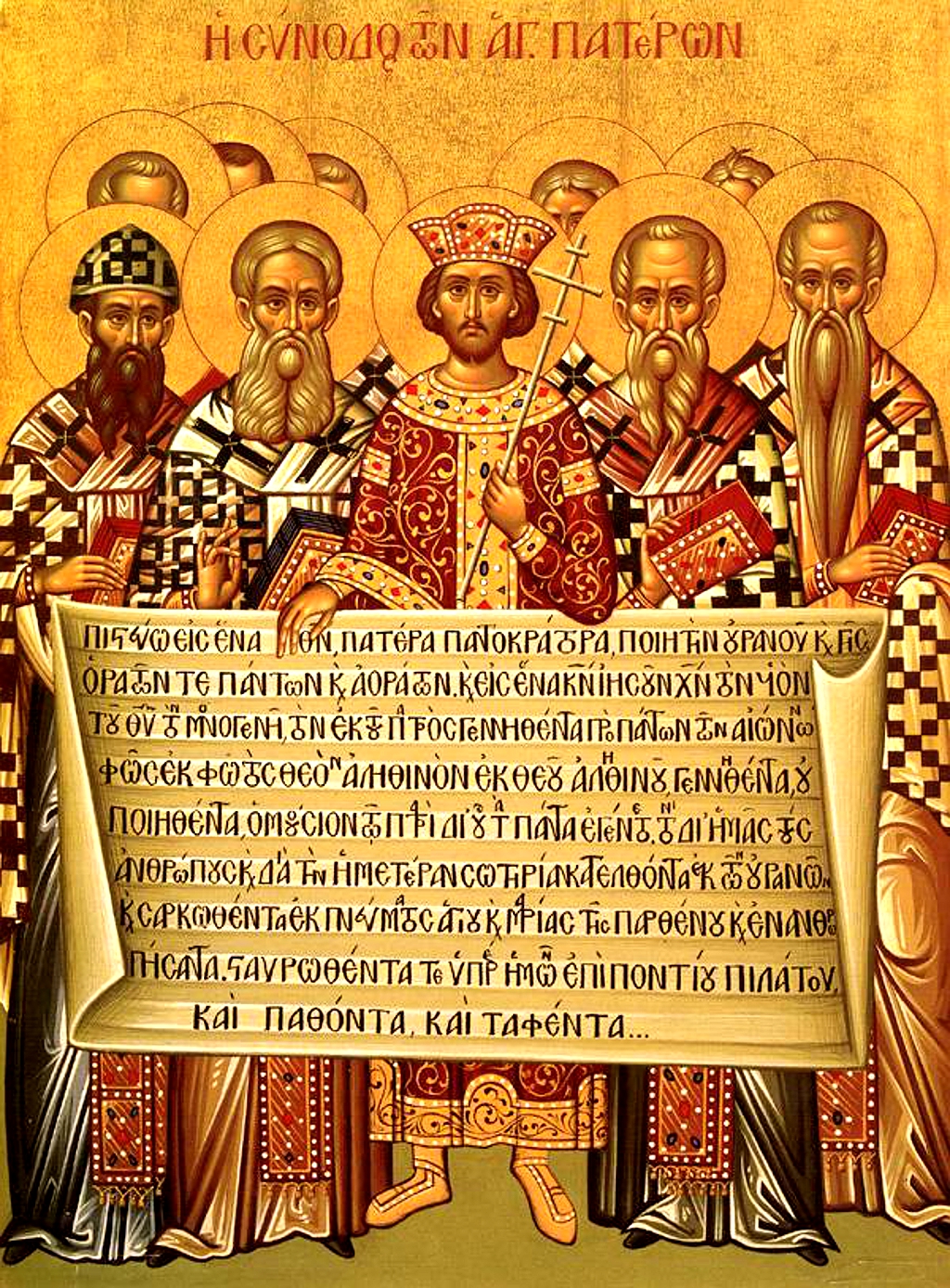 Icon of the First Council of Nicaea (325 CE)