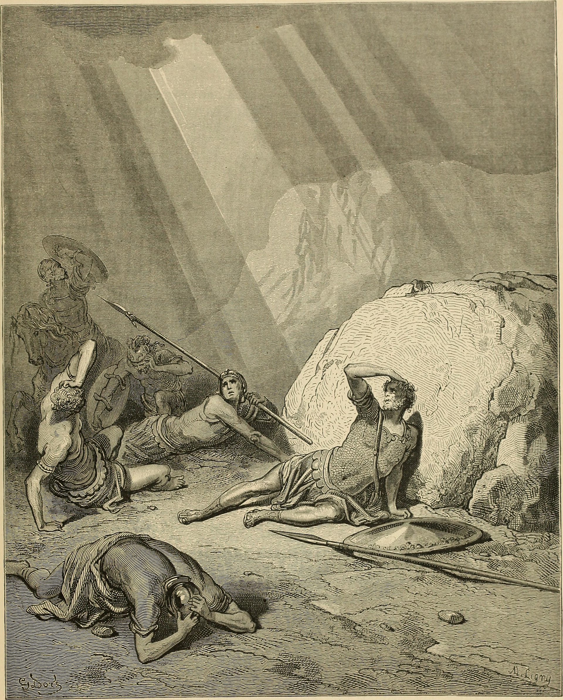 Gustave Doré, The Conversion of Saul (engraving)